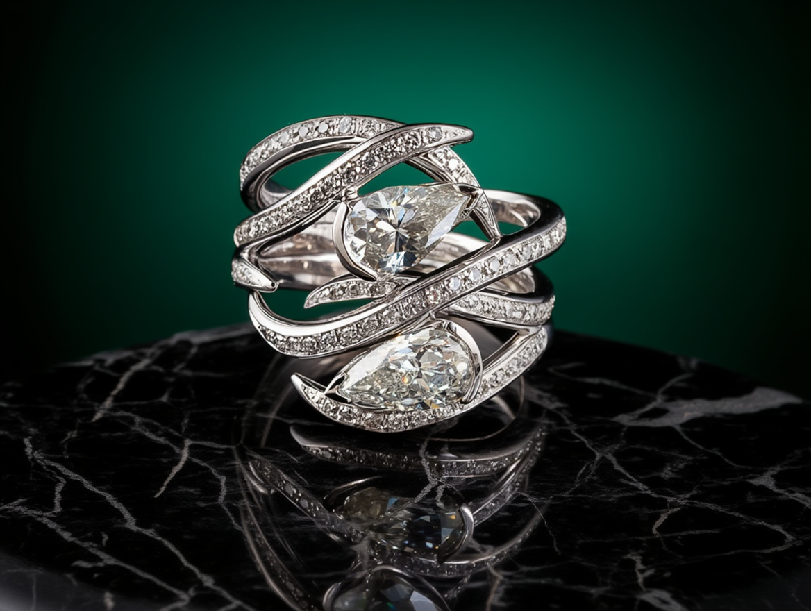 Diamond wrap ring