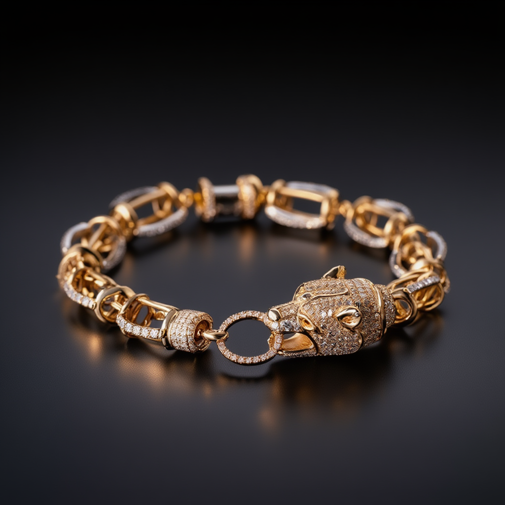 Gold animal bracelet