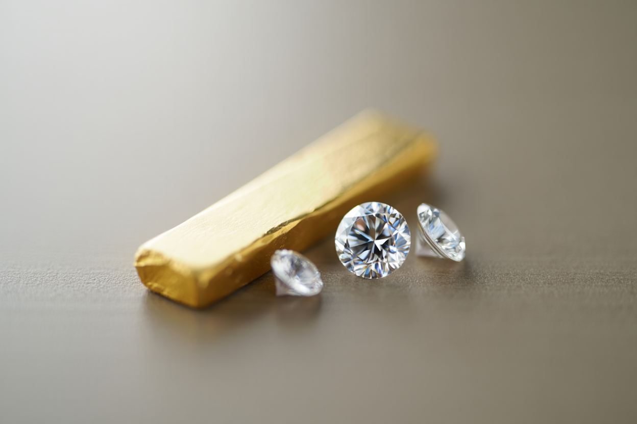 Gold and diamonds